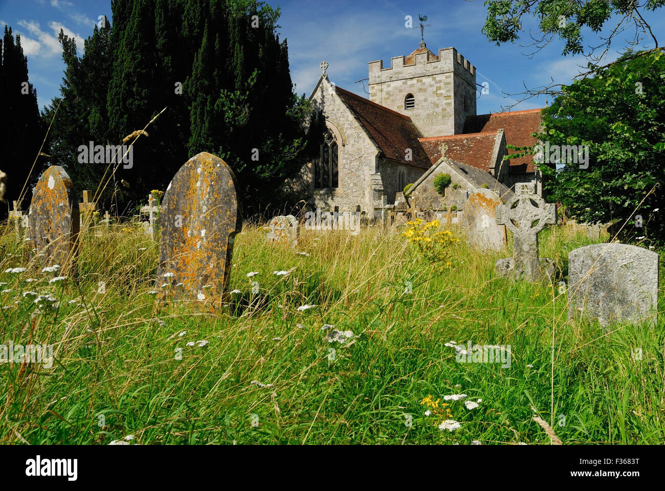 St Peter's church, Britford, Wiltshire. Stock Photo