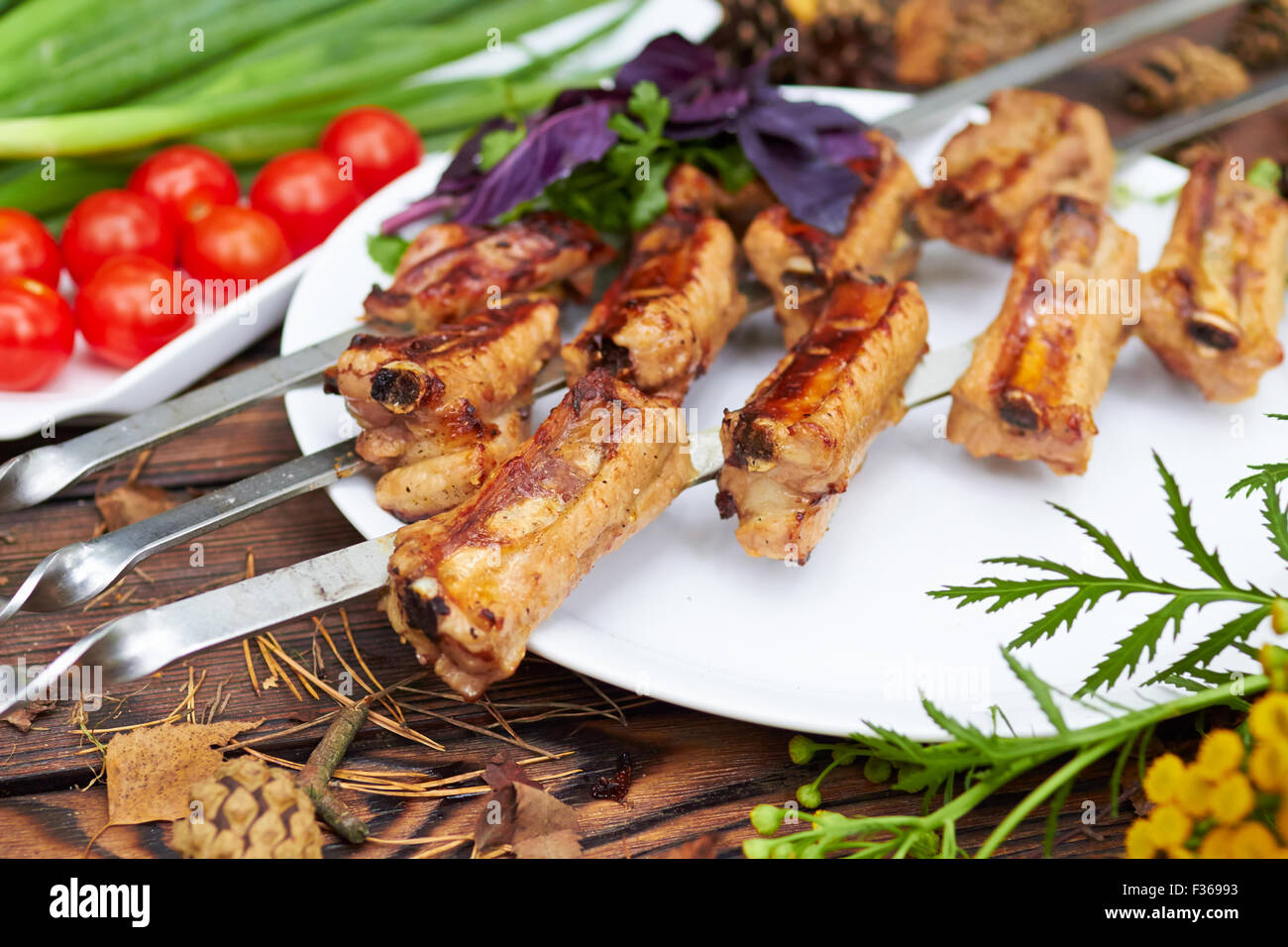 Grilled food on white hi-res stock photography and images - Page 4 - Alamy