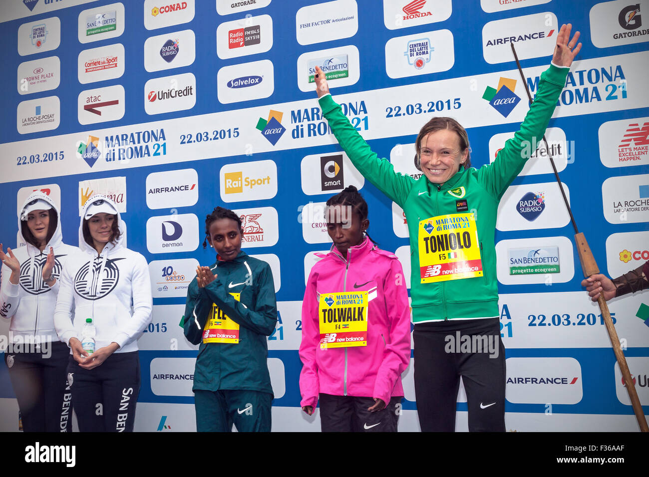Rome, Italy March 22, 2015 DEBORAH TONIOLO, third place in the women