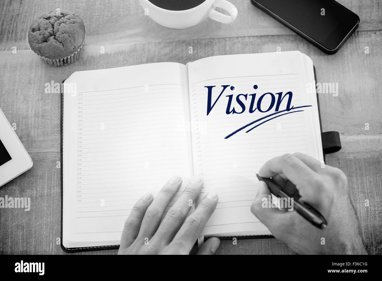 Vision writing hi-res stock photography and images - Alamy