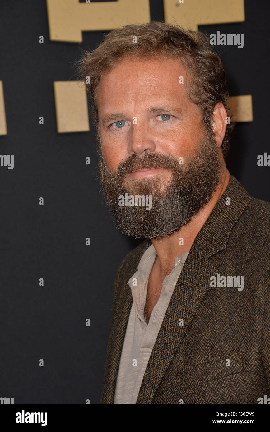 LOS ANGELES, CA - JULY 30, 2015: David Denman at the world premiere of his movie 'The Gift' at the Regal Cinemas LA Live. Stock Photo