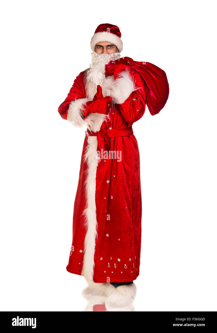 Santa Claus with the bag Stock Photo - Alamy
