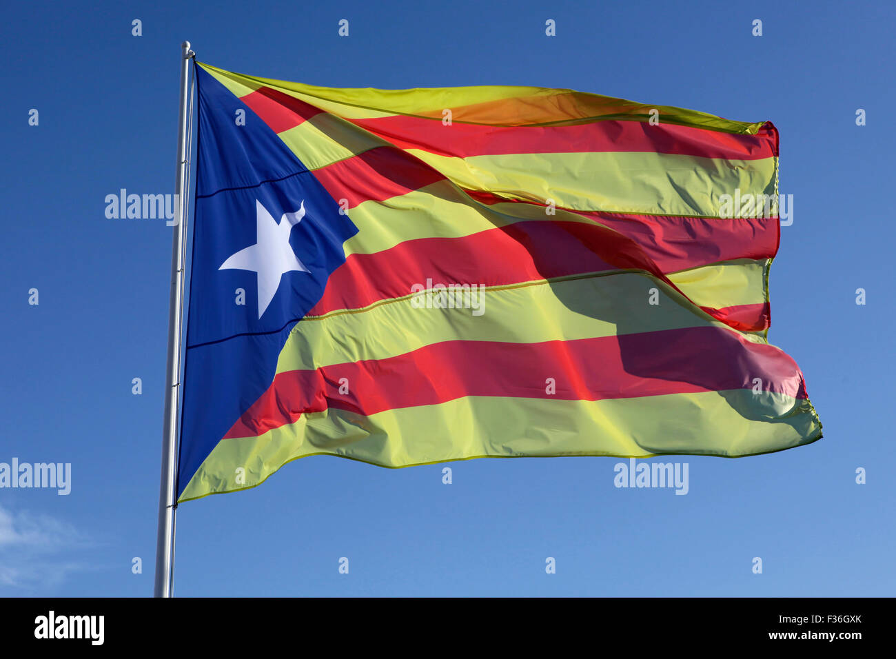 Catalan pro independence flag. Stock Photo