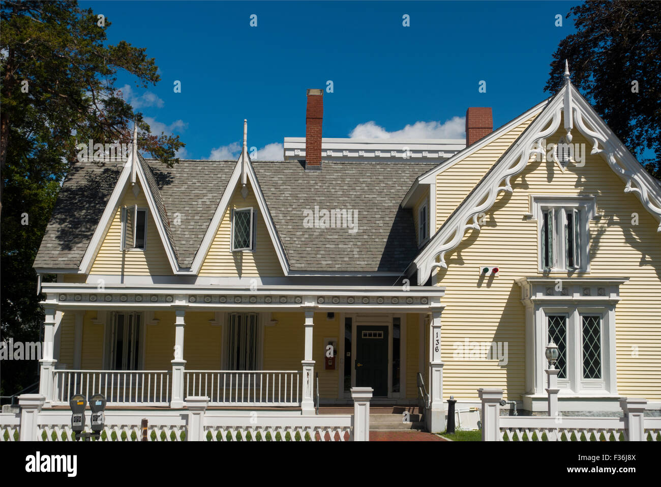 New Hampshire Victorian house NH Stock Photo Alamy