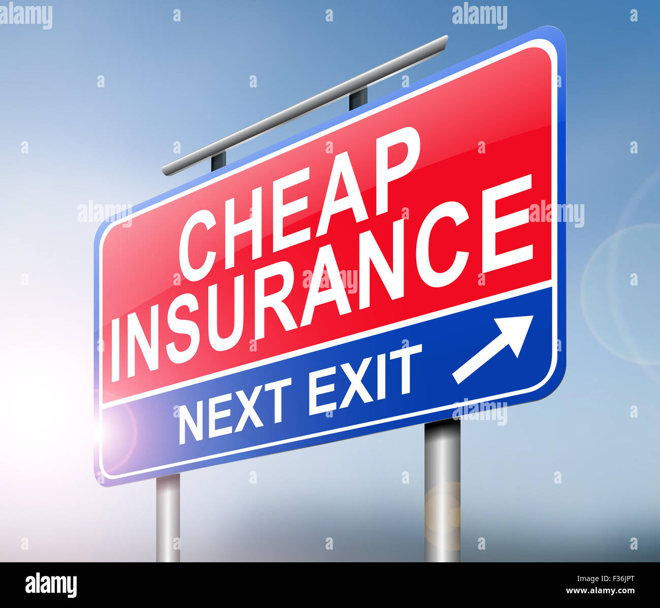 Cheap insurance concept Stock Photo - Alamy