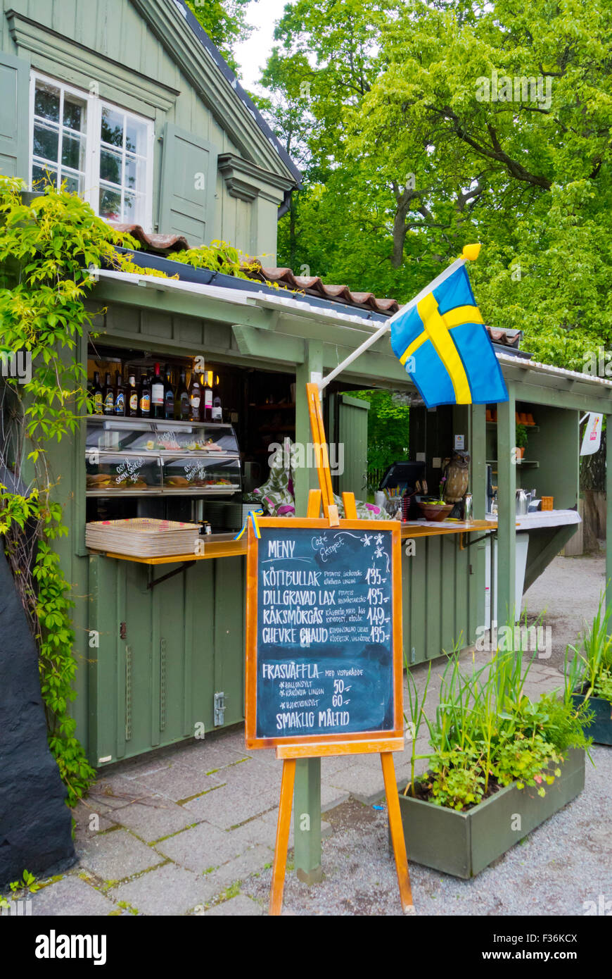 Cafe Ektorpet, Waldemarsudde, Djurgården island, Stockholm, Sweden Stock Photo