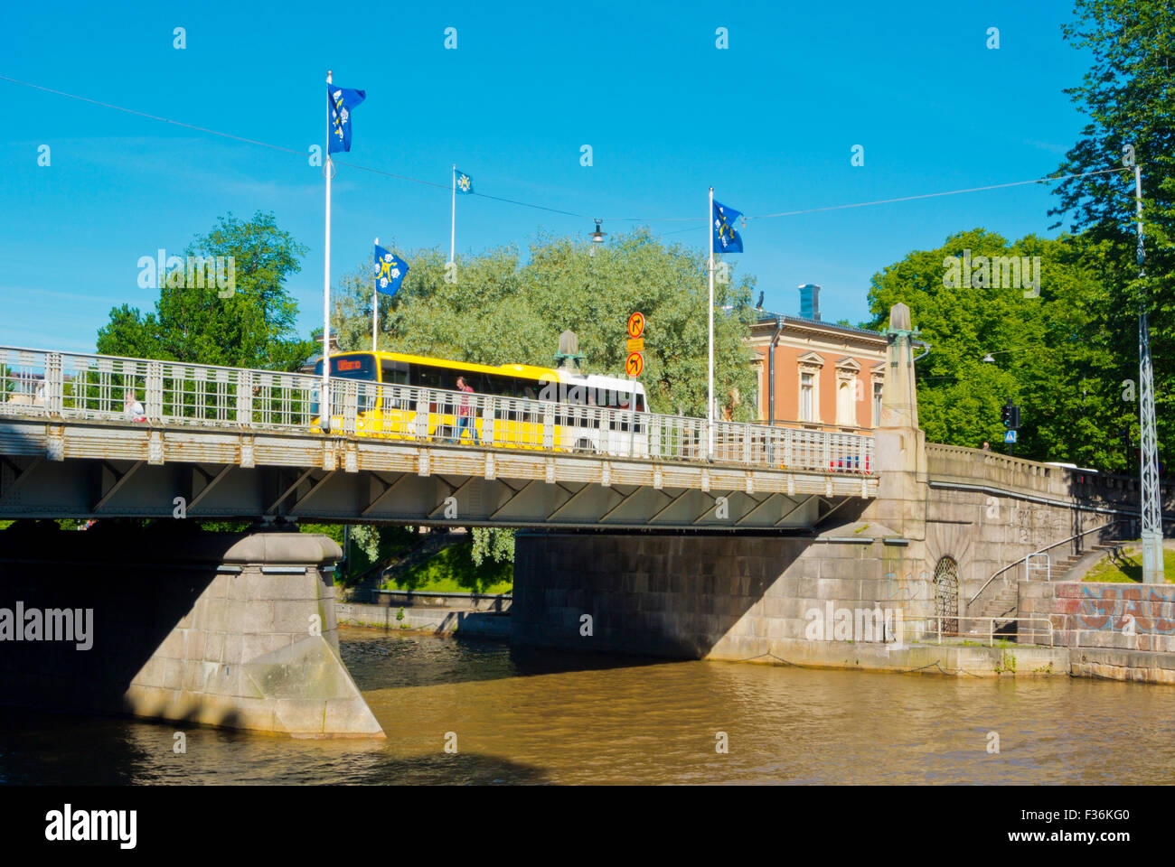 Auransilta, Aura bridge, Turku, Finland Stock Photo