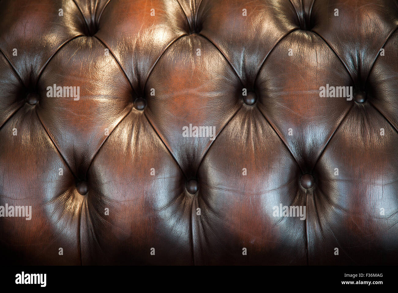 Classic brown leather texture Stock Photo