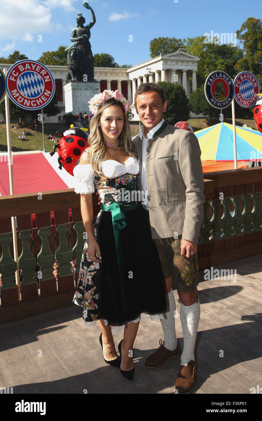 Munich Germany 30th September 2015 Rafinha Of Fc Bayern