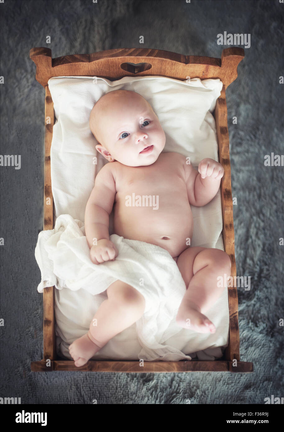 Baby sleeping cot hi-res stock photography and images - Alamy