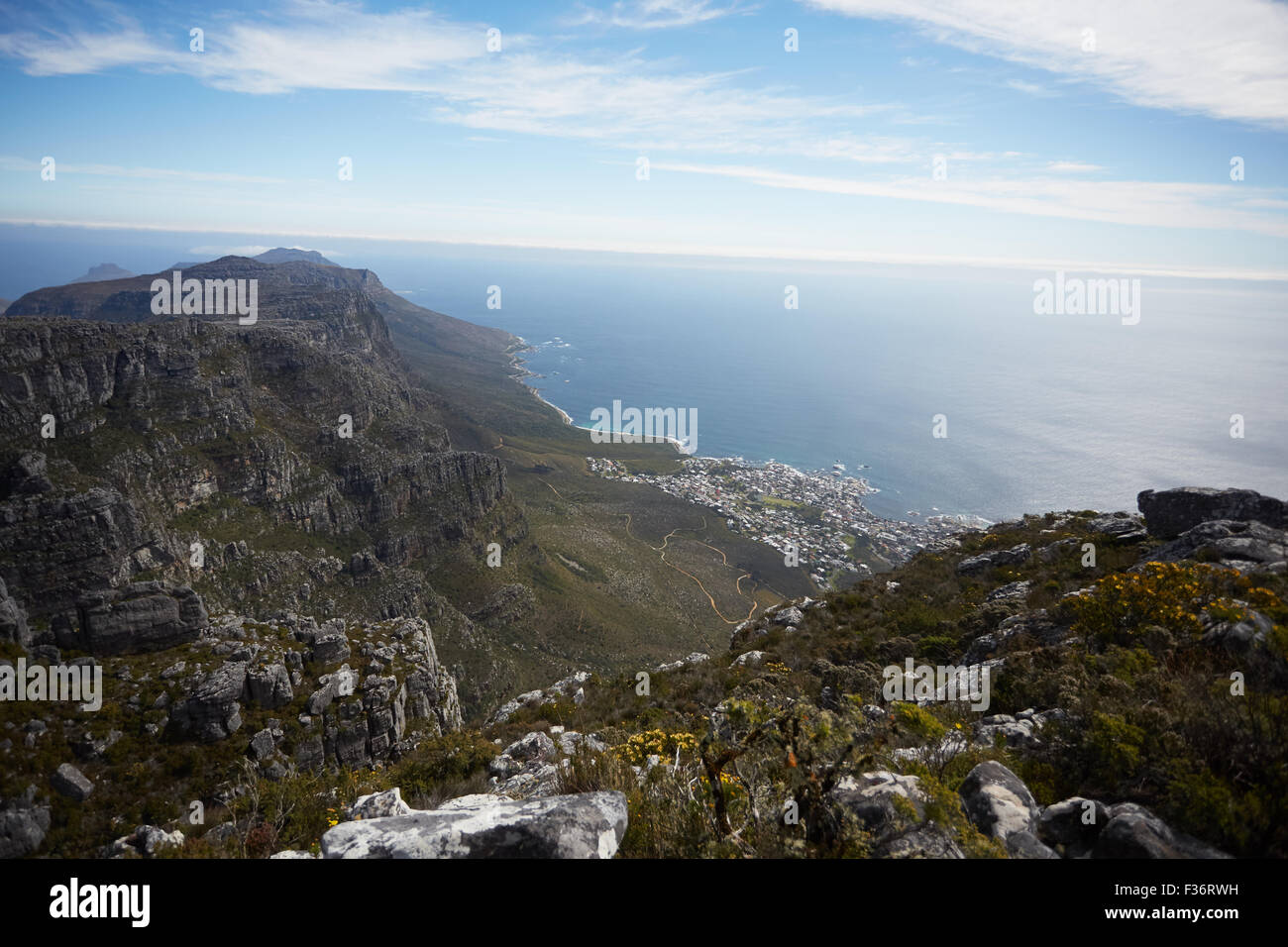 beautiful mountain landscape in South Africa from a height Stock Photo ...