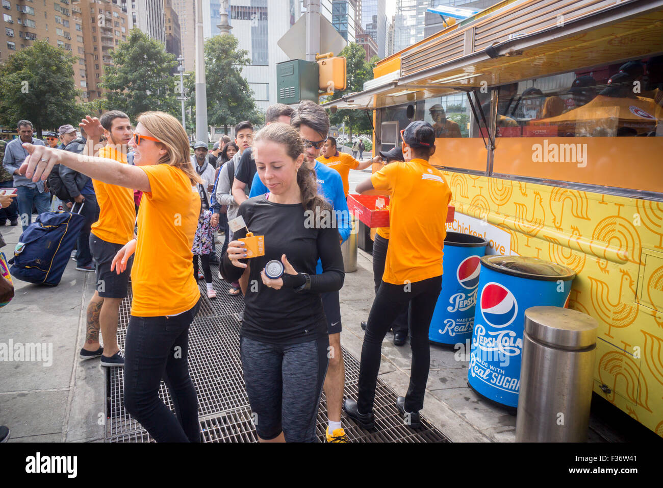 Hundreds eat samples of Panda Express' signature Orange Chicken at ...