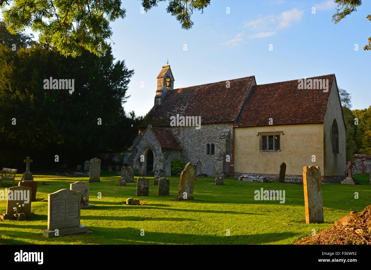 St Nicholas Church, Fyfield, Hampshire Stock Photo Alamy