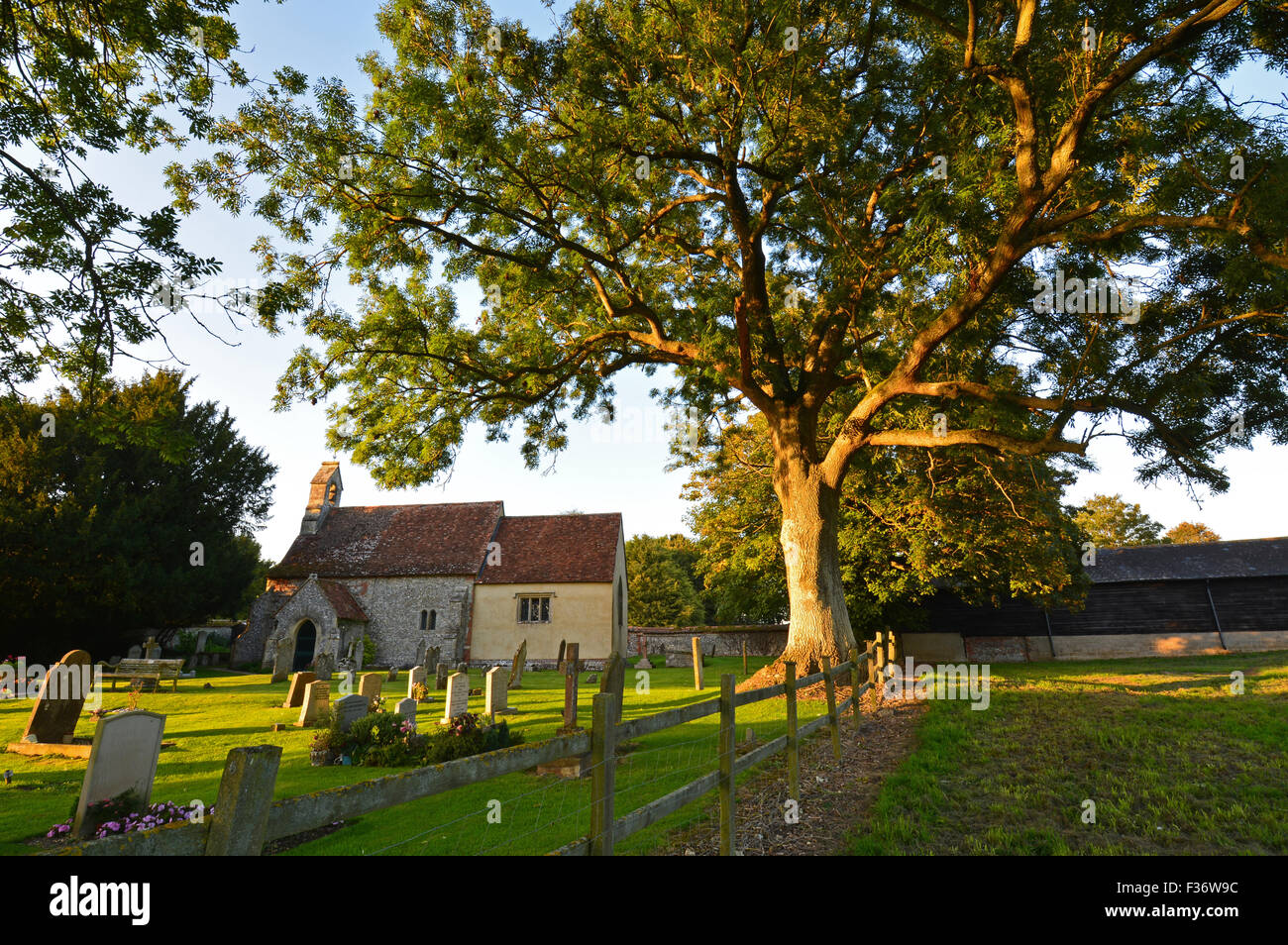 St Nicholas Church, Fyfield, Hampshire Stock Photo - Alamy