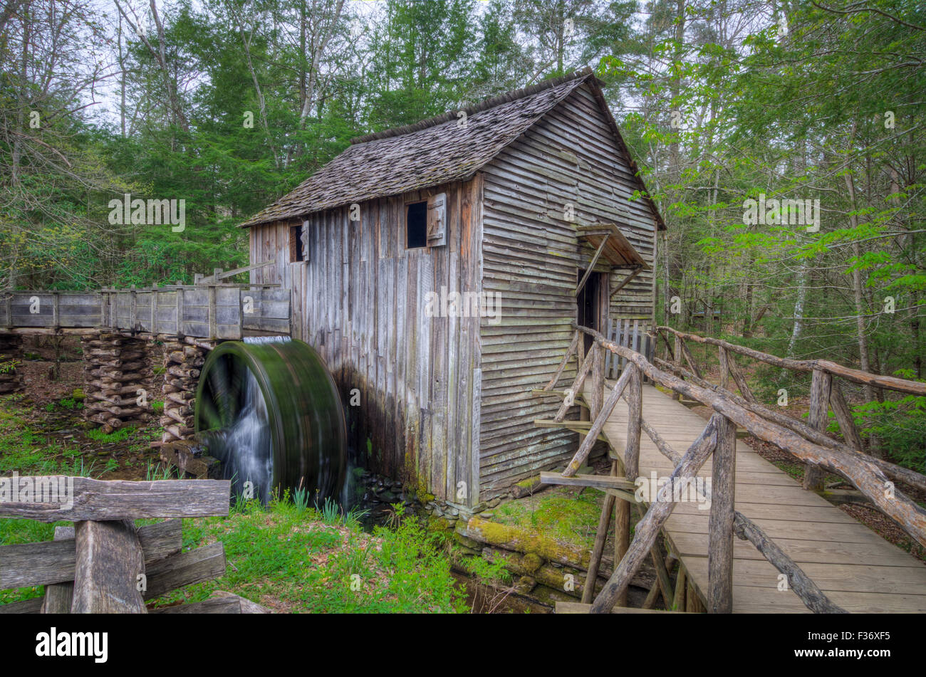 The Cades Cove Grist Mill in the Great Smoky Mountains National Park