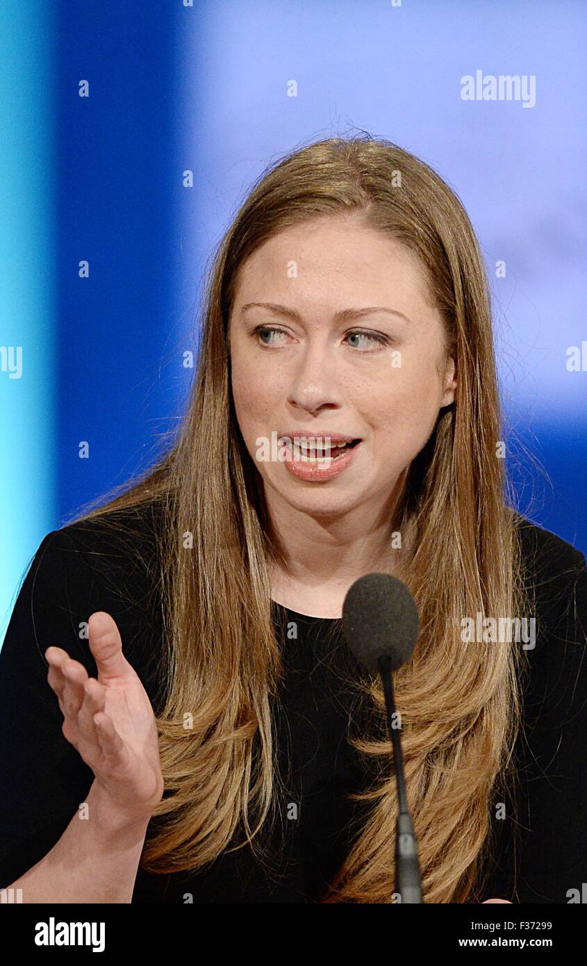 New York, NY, USA. 29th Sep, 2015. Chelsea Clinton in attendance for ...