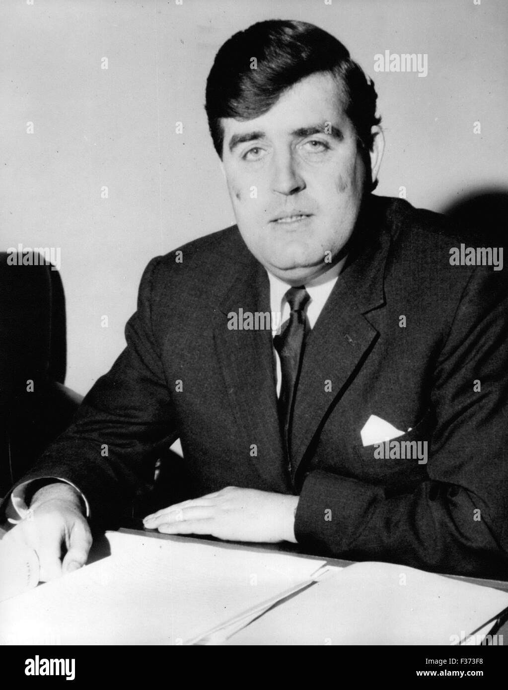 Jan. 03, 1967 - Ulster Government Rt Hon J D Taylor BSC Aminethe MP Minister of State Ministry of Finance and Chief Whip. (Credit Image: © Keystone Press Agency/Keystone USA via ZUMAPRESS.com) Stock Photo