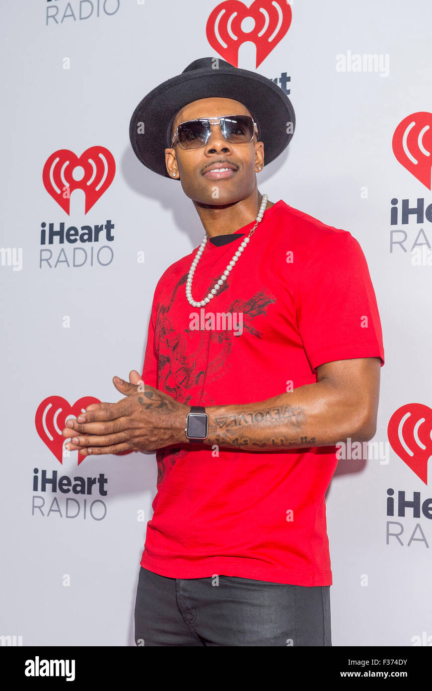 Recording artist Mario Barrett attends the 2015 iHeartRadio Music Festival in Las Vegas Stock Photo