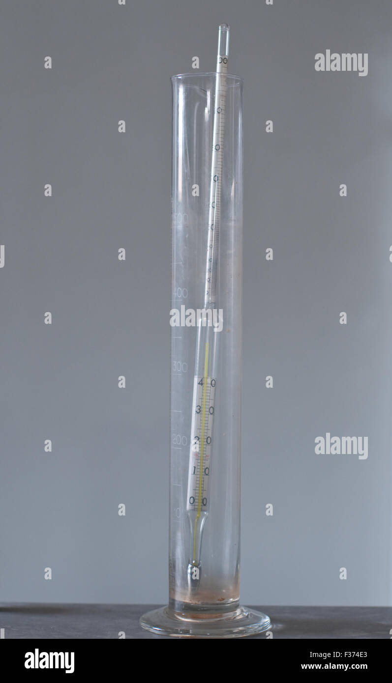 Glass device that is used to measure the sugar content of the grapes