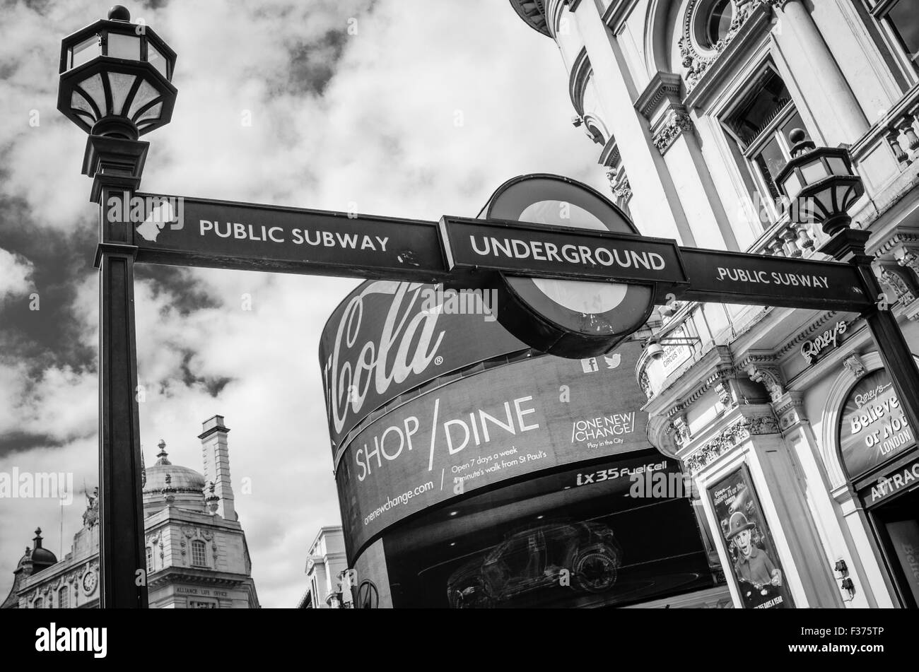 Piccadilly Circus in London Stock Photo