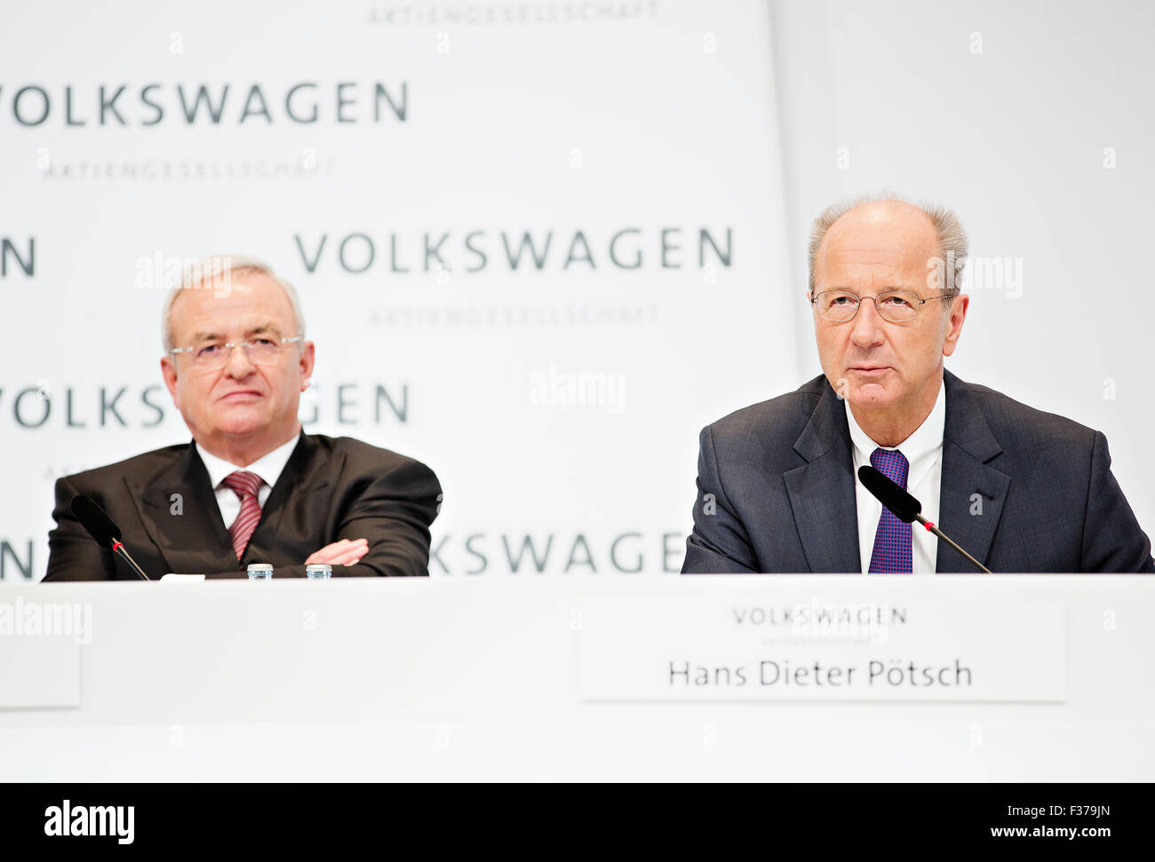 Hans Dieter Poetsch, Martin Winterkorn, VW, Volkswagen Stock Photo