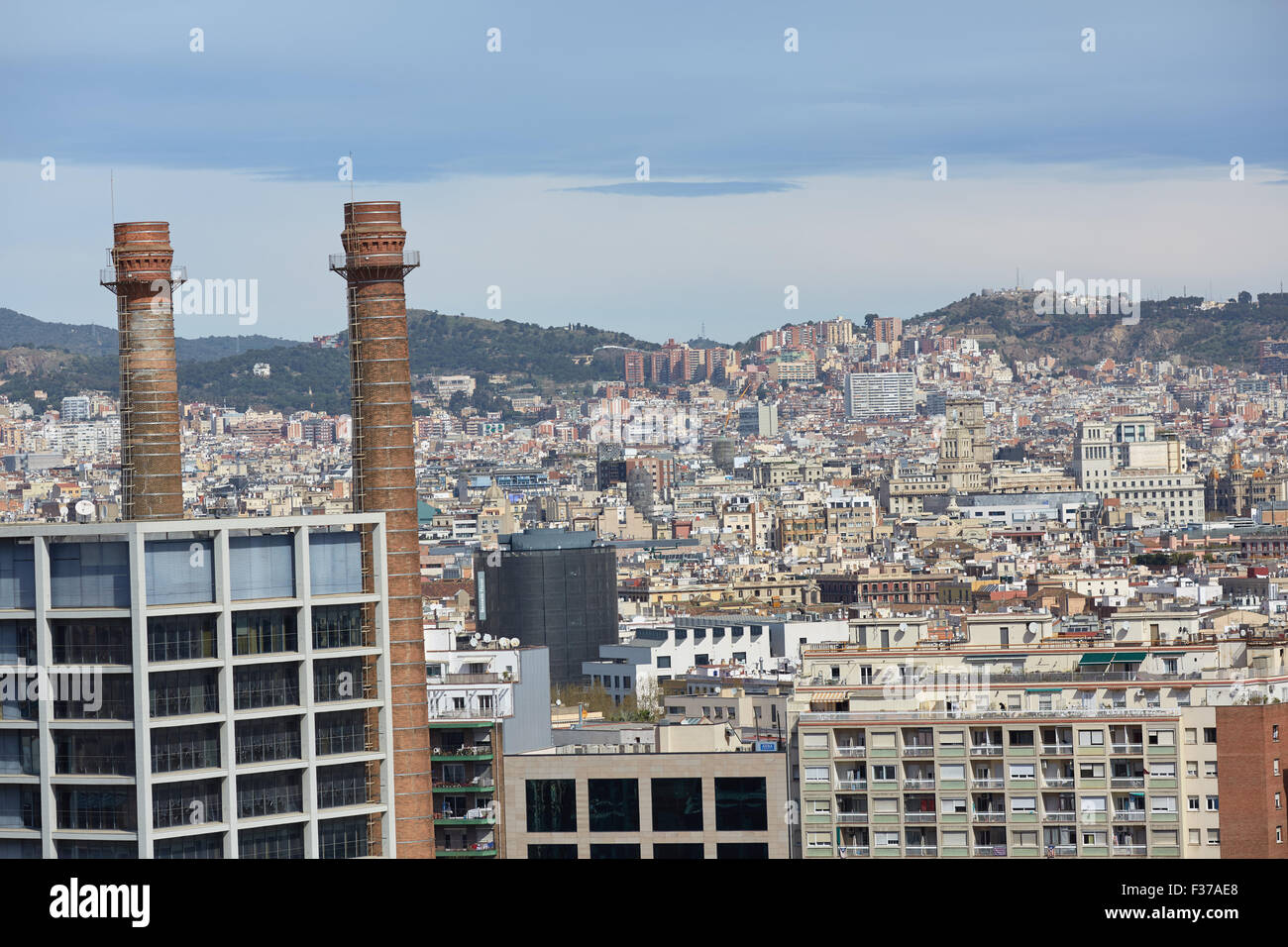 views of Barcelona from the top Stock Photo - Alamy