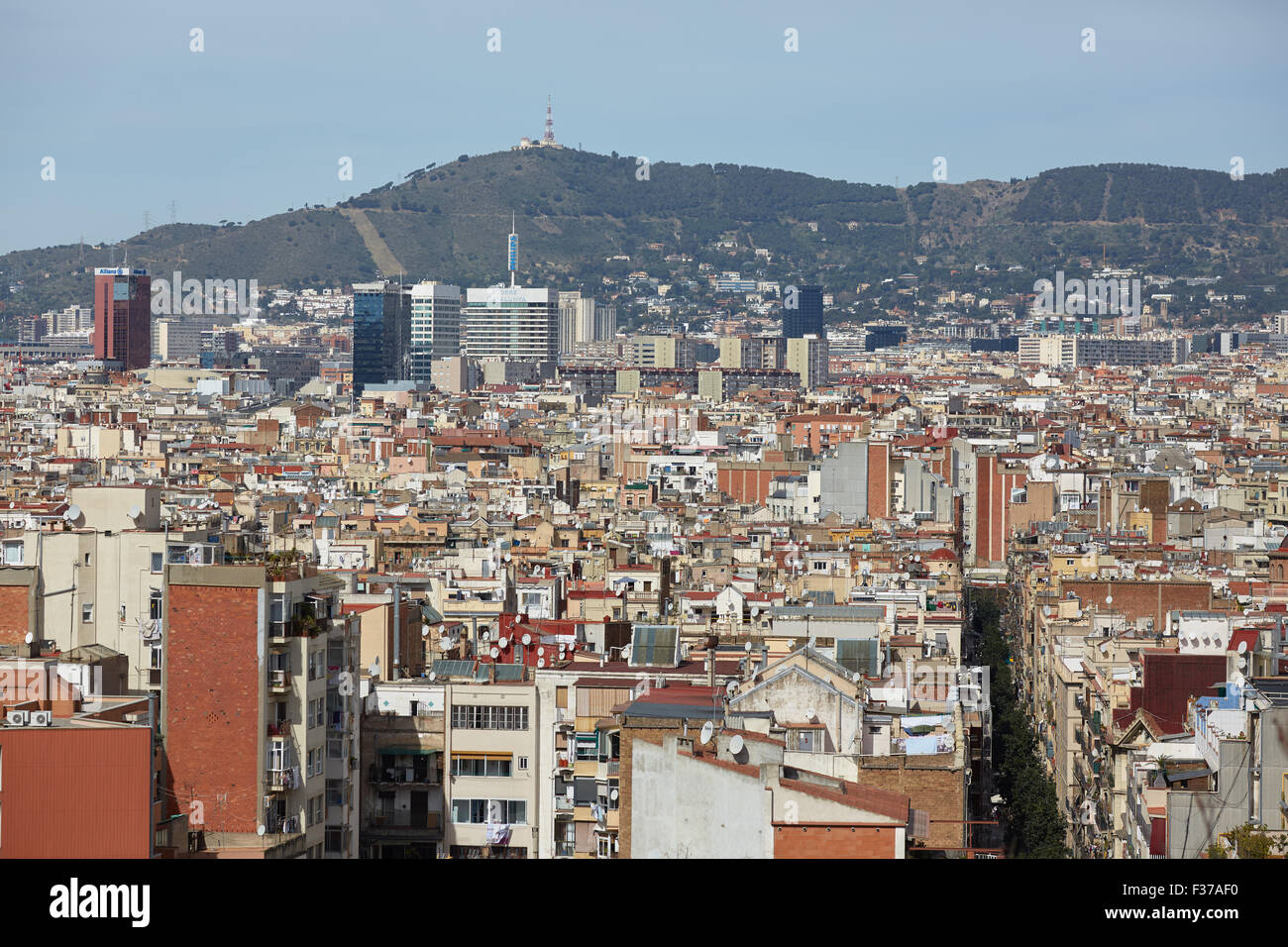 views of Barcelona from the top Stock Photo - Alamy