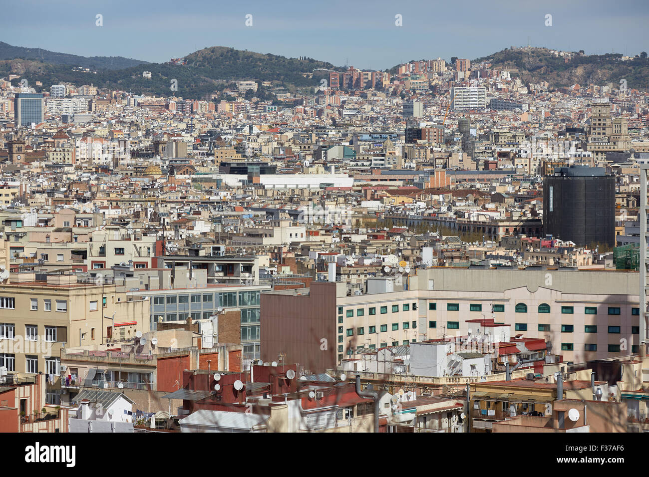 views of Barcelona from the top Stock Photo - Alamy