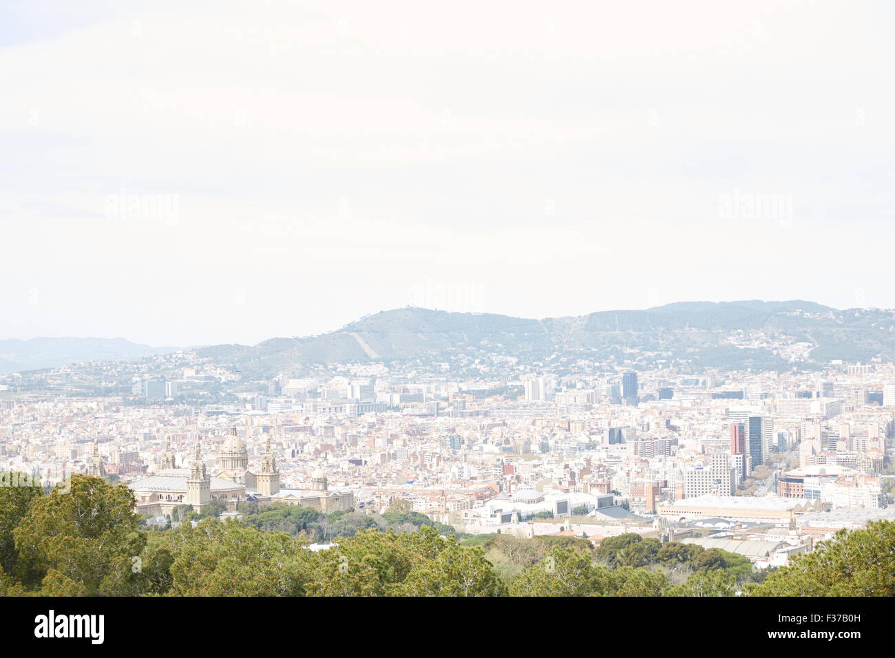 views of Barcelona from the top Stock Photo - Alamy