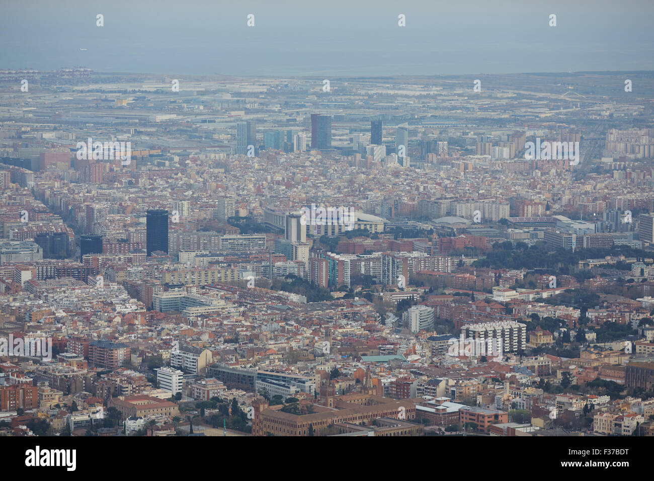views of Barcelona from the top Stock Photo - Alamy