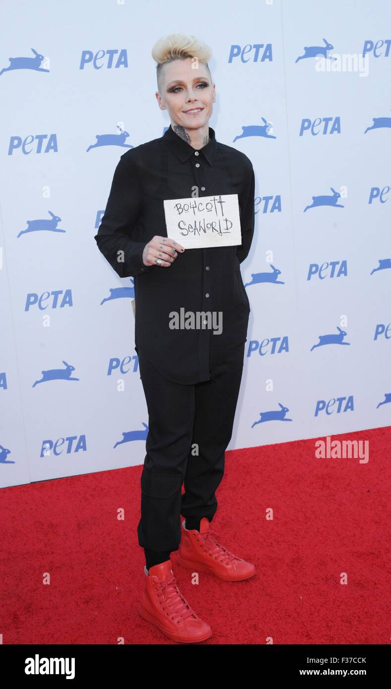 Los Angeles, CA, USA. 30th Sep, 2015. Otep Shamaya at arrivals for PETA's 35th Anniversary Gala, The Hollywood Palladium, Los Angeles, CA September 30, 2015. Credit:  Elizabeth Goodenough/Everett Collection/Alamy Live News Stock Photo