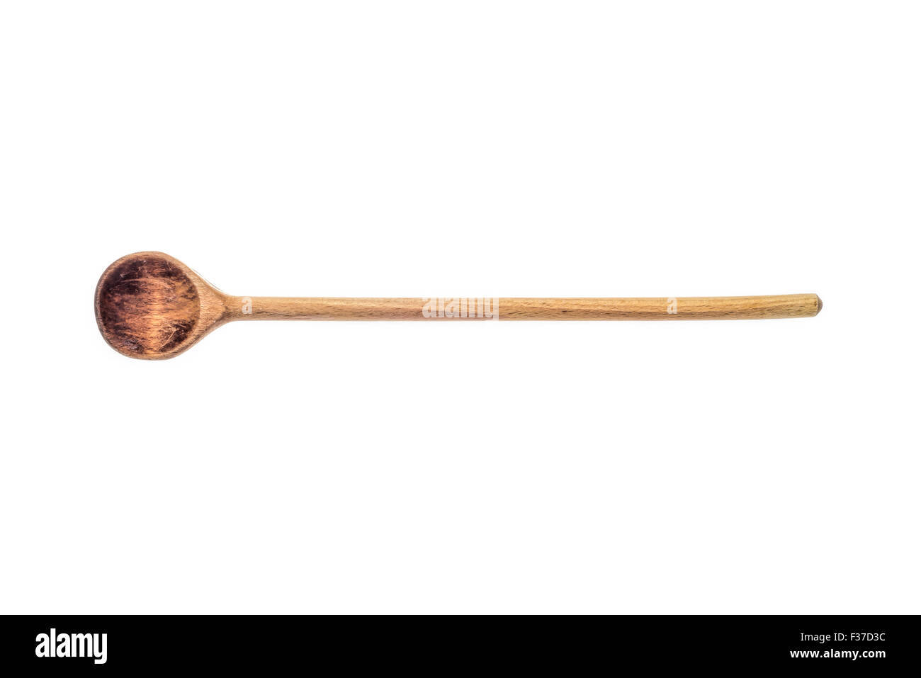 A wooden spoon isolated on white background Stock Photo - Alamy