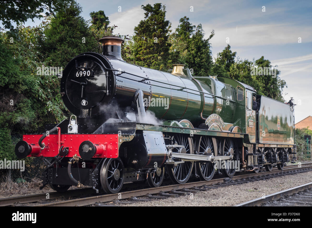 Hall class 4-6-0 Witherslack Hall on the Great Central Railway Loughborough Stock Photo