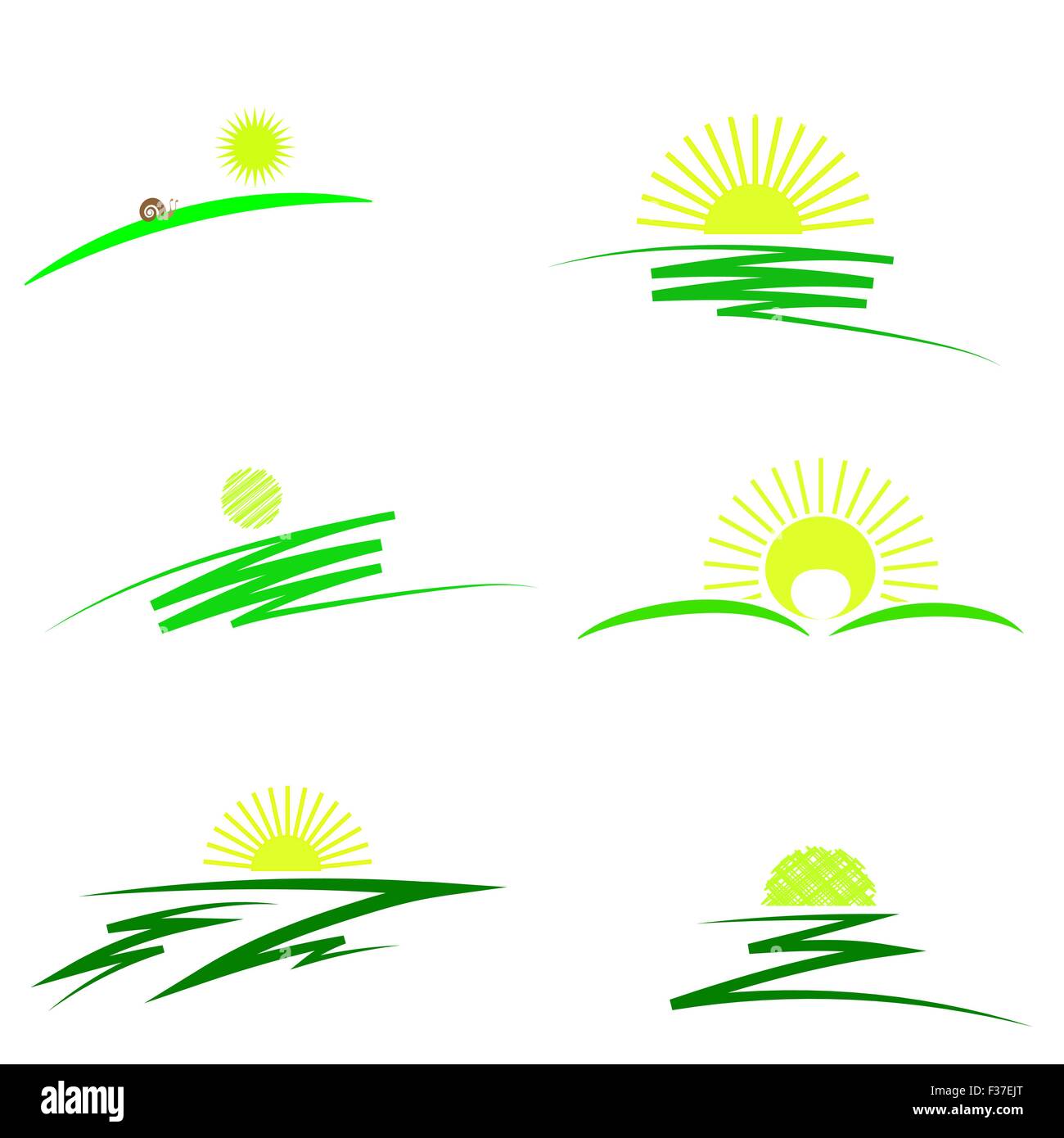 Set of Sun Icons Stock Vector Image & Art - Alamy
