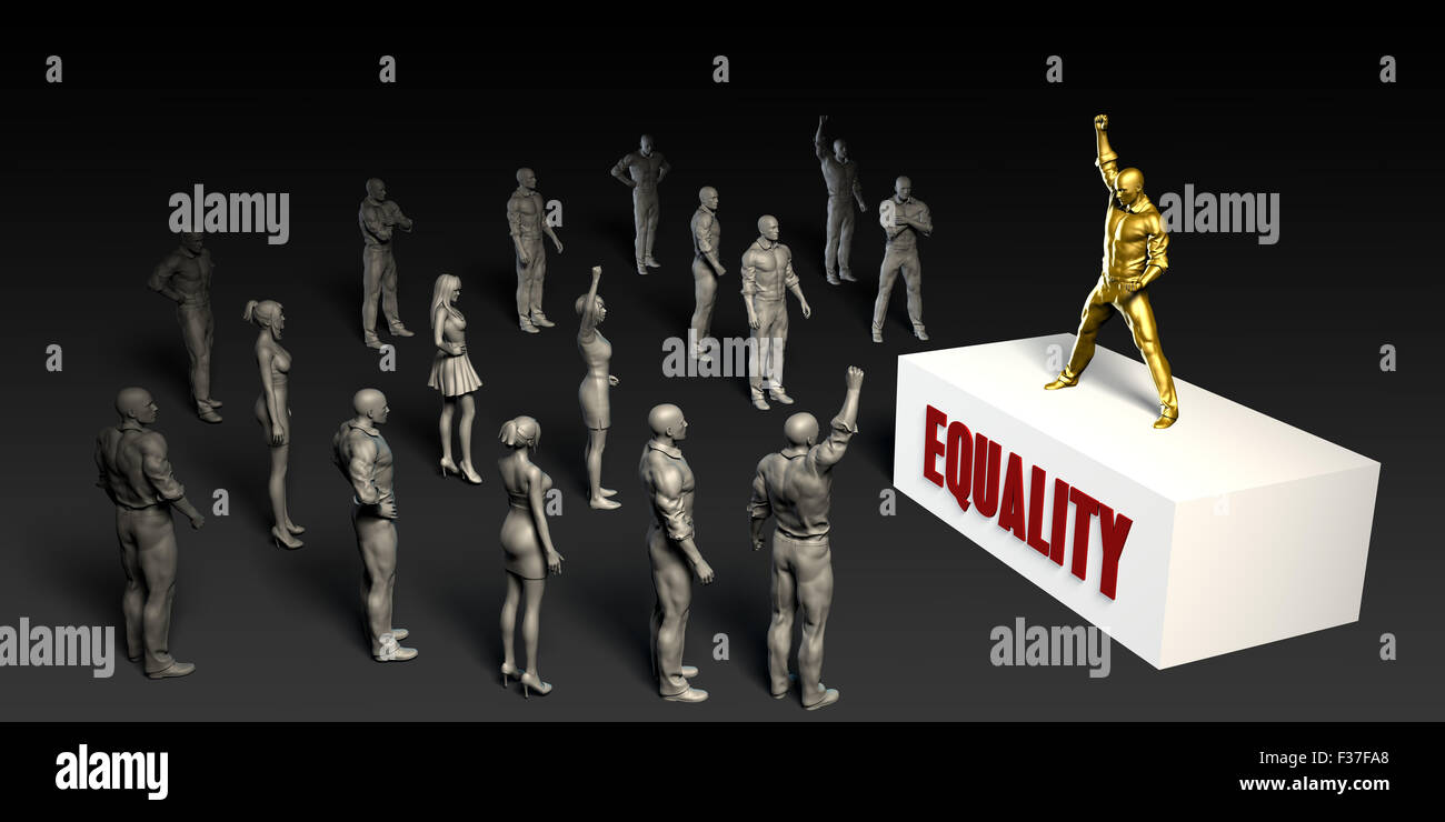 Equality Fight For and Championing a Cause Stock Photo - Alamy