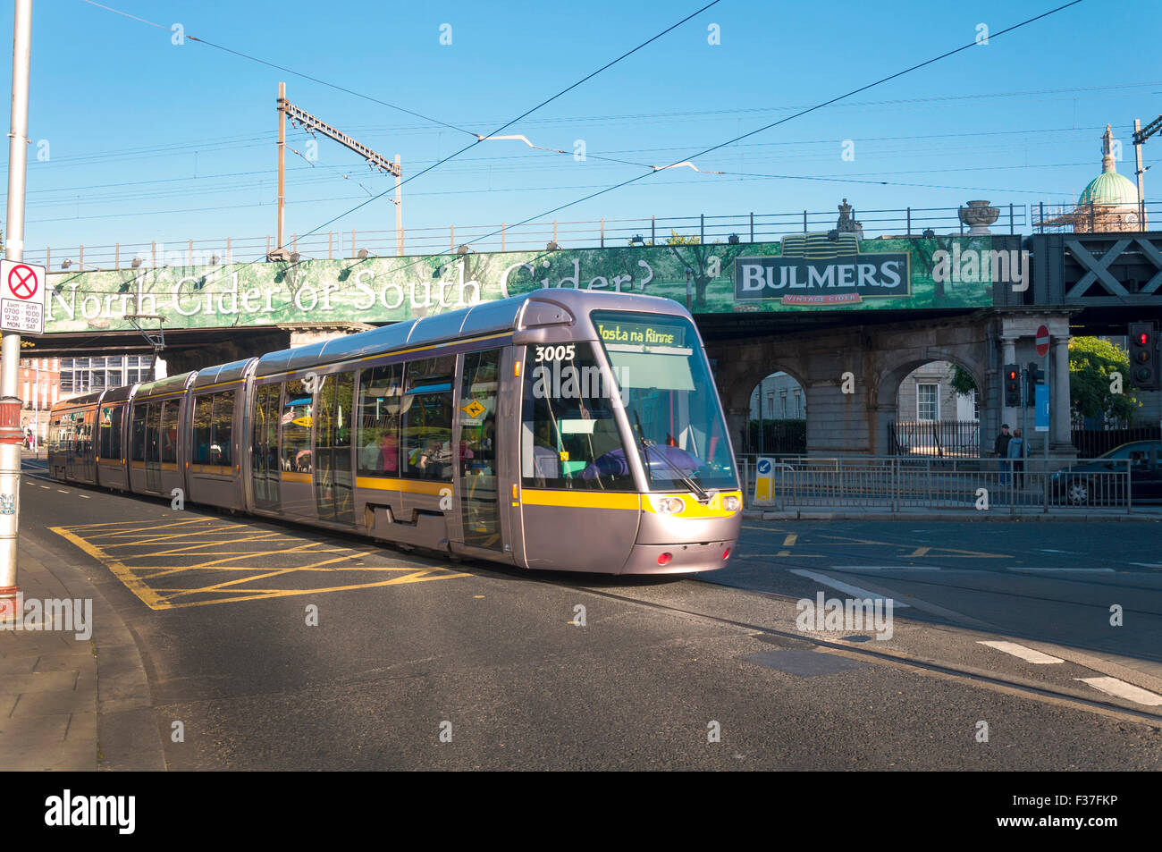 LUAS tram in Dublin, Ireland Stock Photo