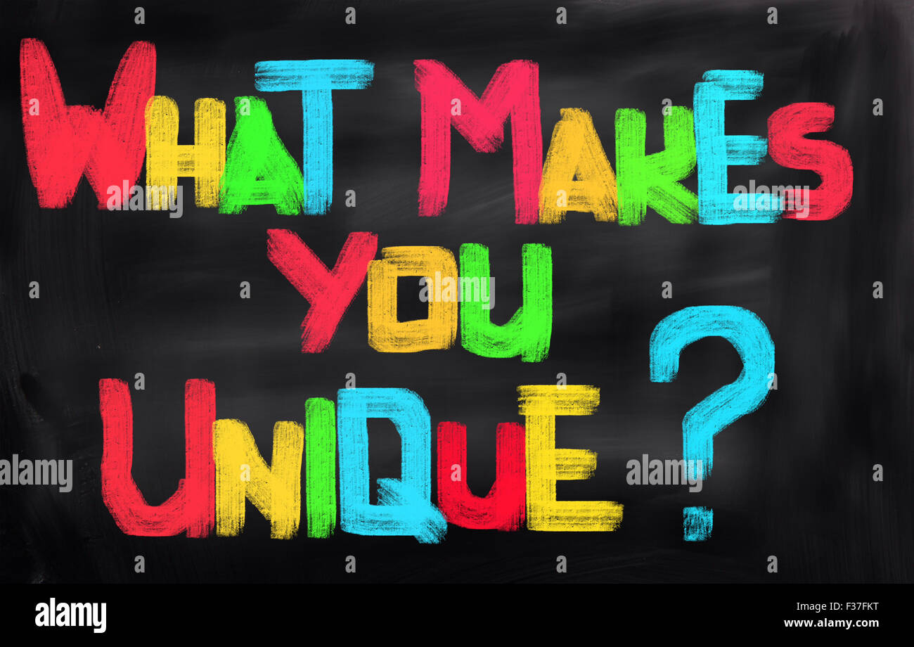 What Makes You Unique Concept Stock Photo - Alamy