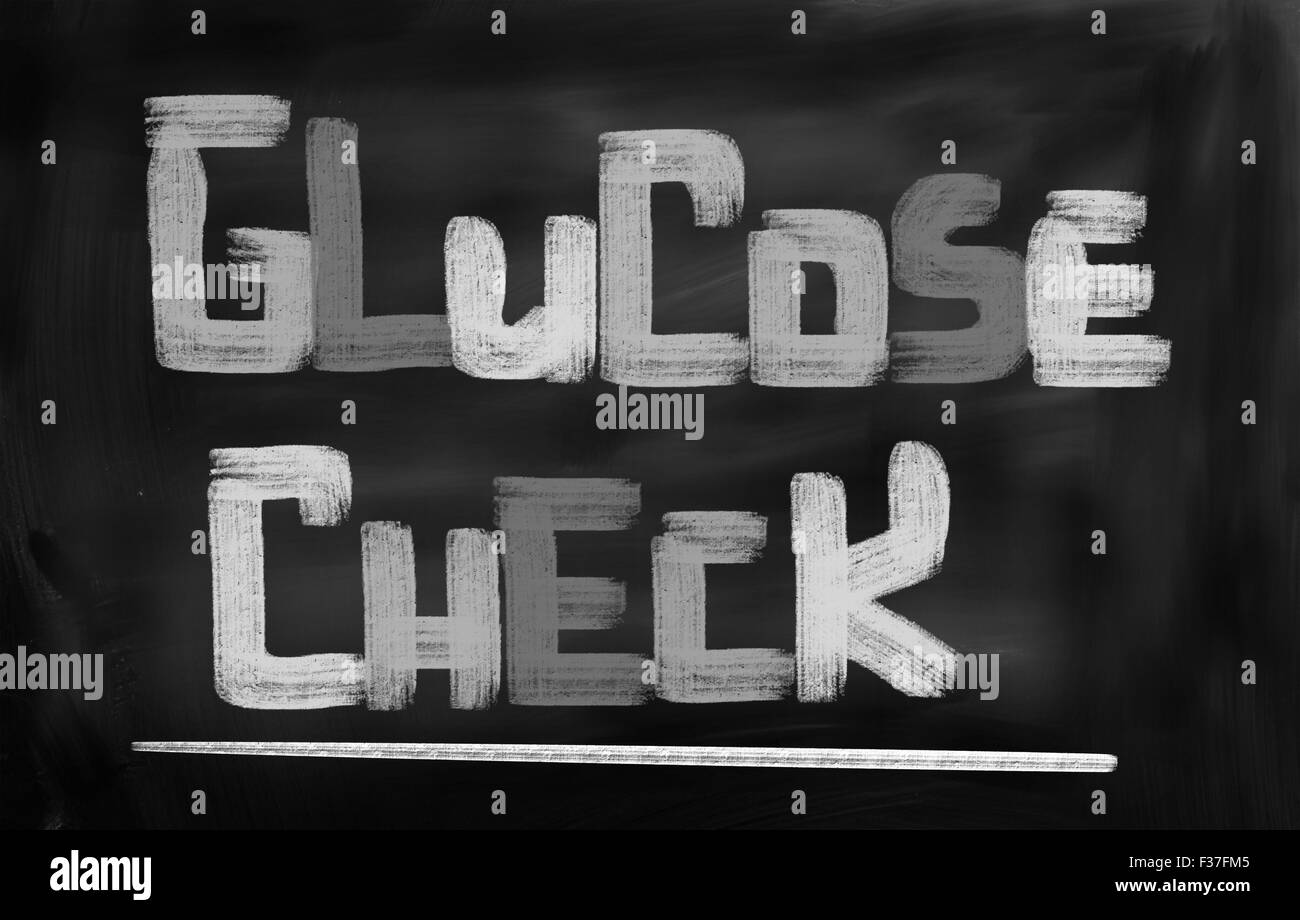 Glucose Check Concept Stock Photo