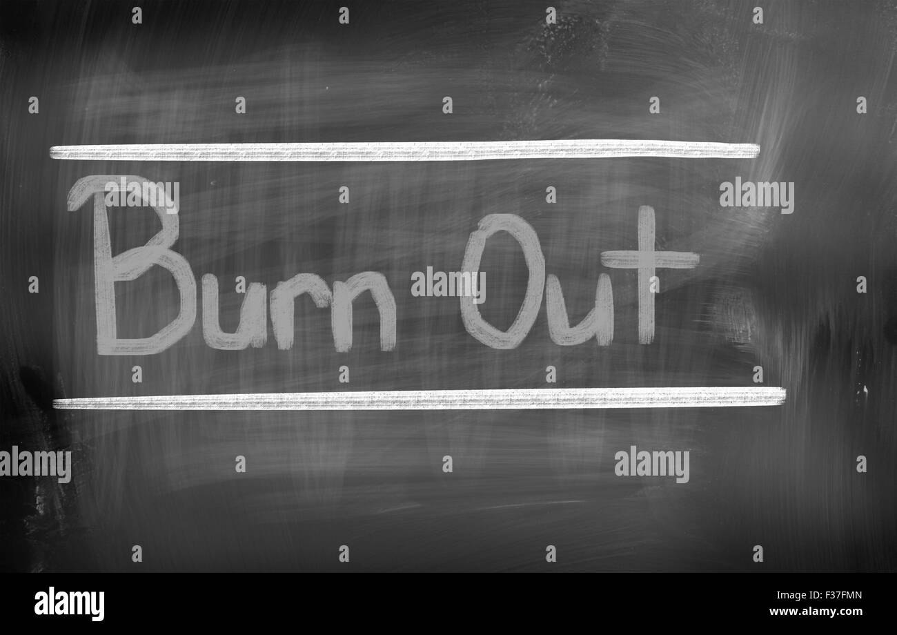 Burn Out Concept Stock Photo Alamy
