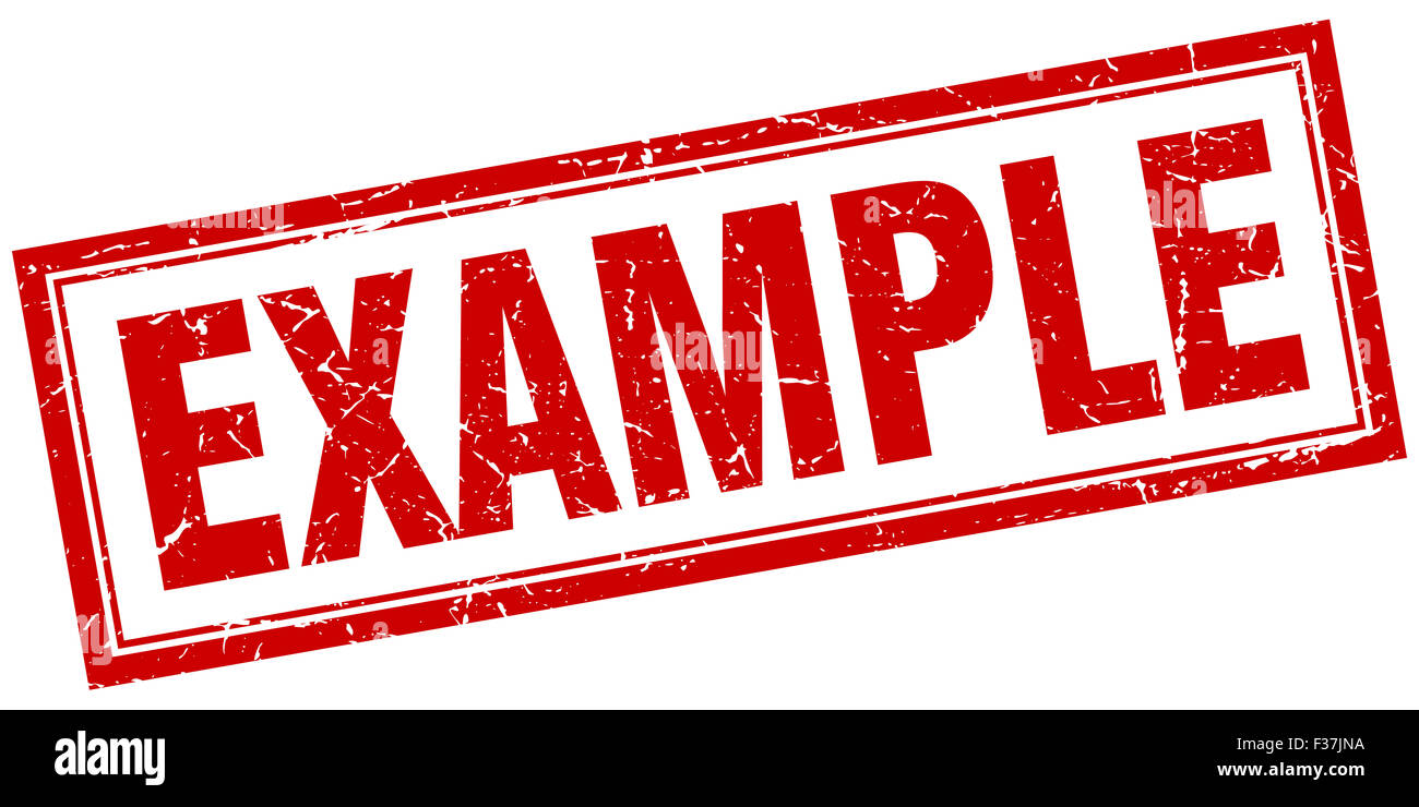 example red square grunge stamp on white Stock Photo - Alamy