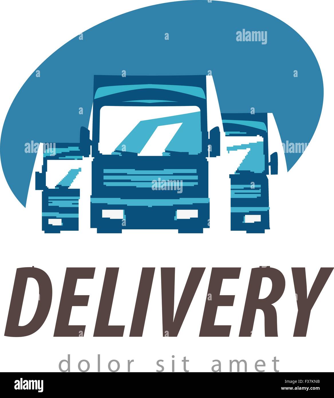 delivery vector logo design template. truck or transport icon Stock ...