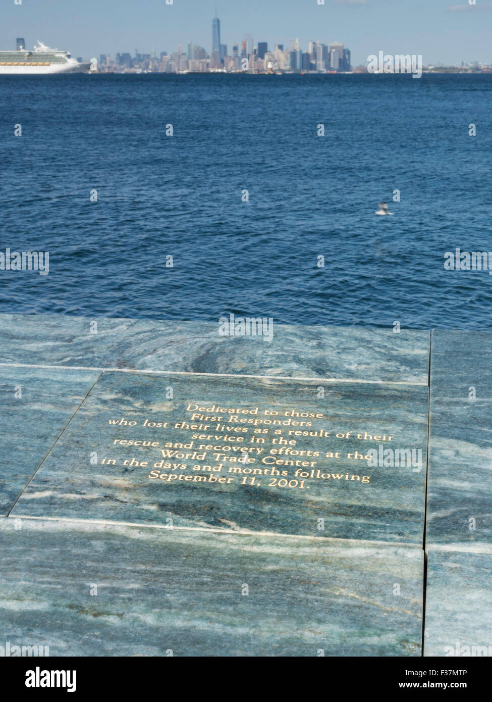 Postcards, 9/11 Memorial, Staten Island, NYC, USA Stock Photo