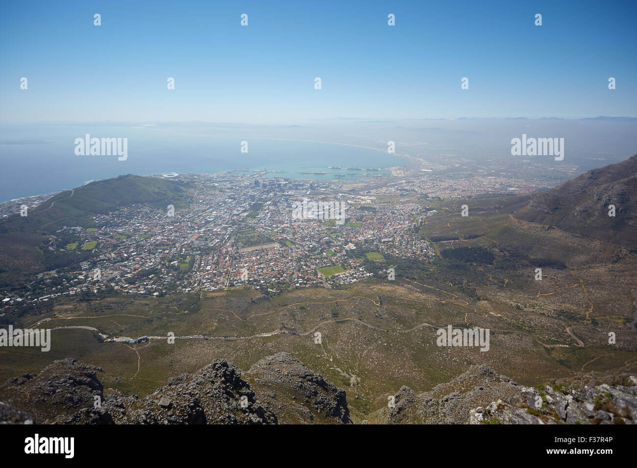 beautiful mountain landscape in South Africa from a height Stock Photo