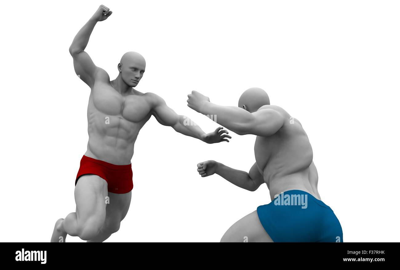 Self Defence Or Self Defense Techniques In A Fight Stock Photo Alamy