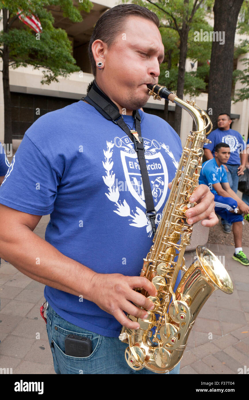 Saxophone playing man hires stock photography and images Alamy