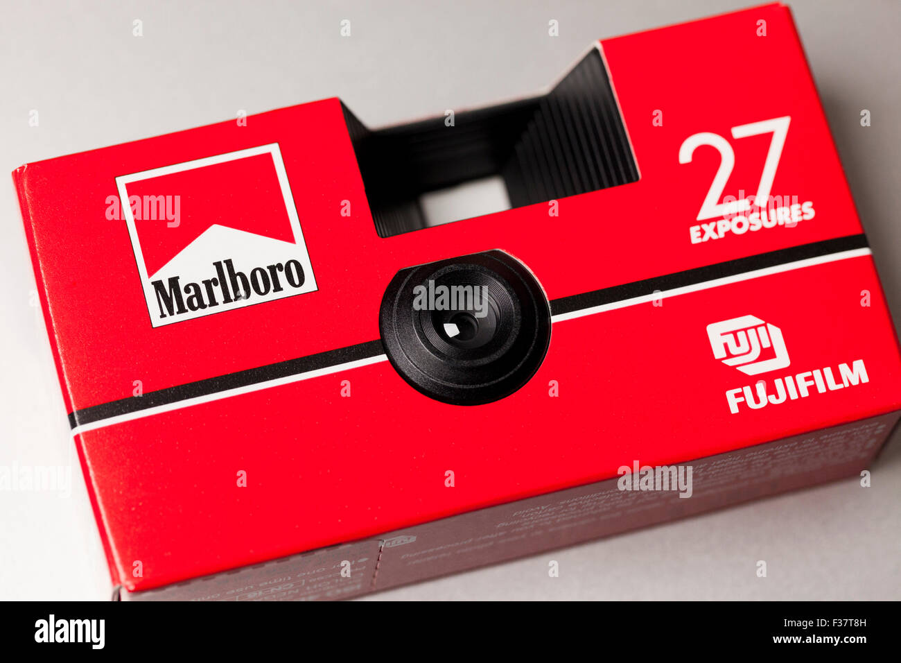 cigarette camera Marlboro cigarette company promotional disposable camera - USA Stock Photo