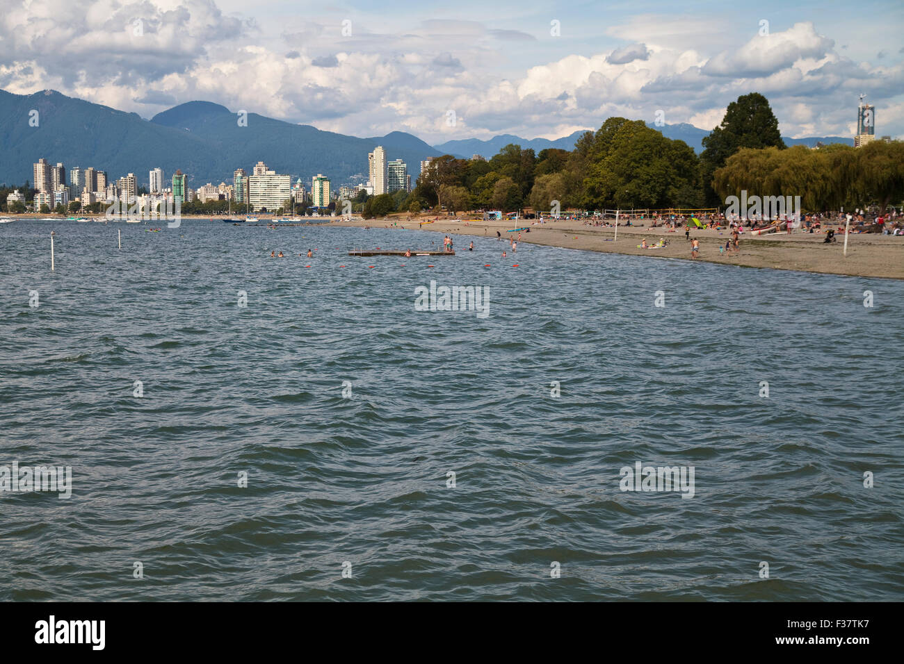 View of Vancouver's Kitsilano Beach area Stock Photo Alamy