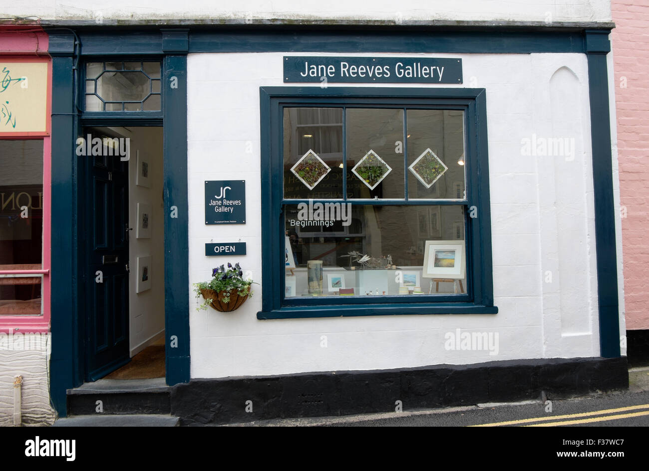 Jane Reeves art gallery Padstow Cornwall UK Stock Photo Alamy