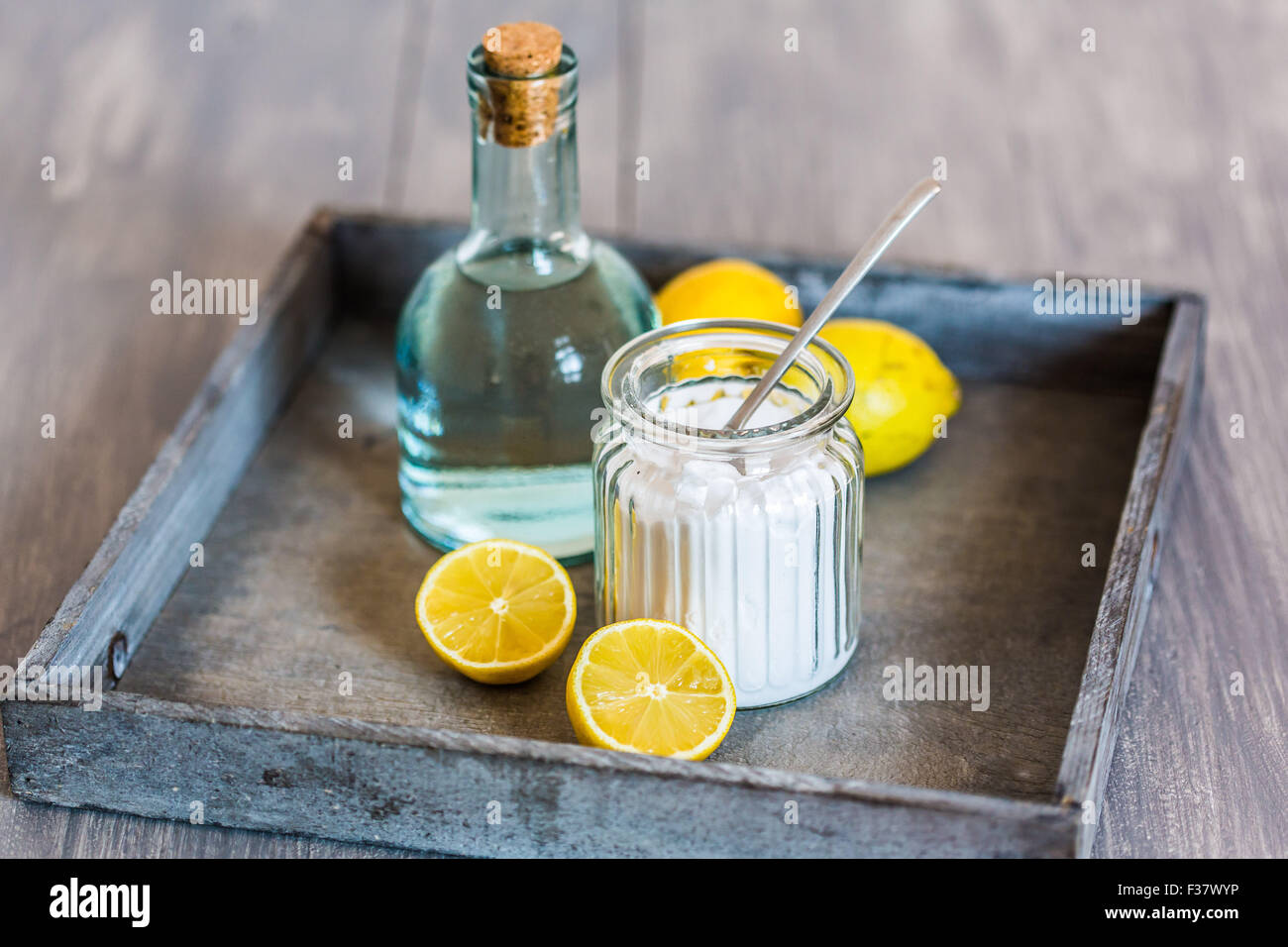 Powder of sodium bicarbonate or baking soda Stock Photo Alamy
