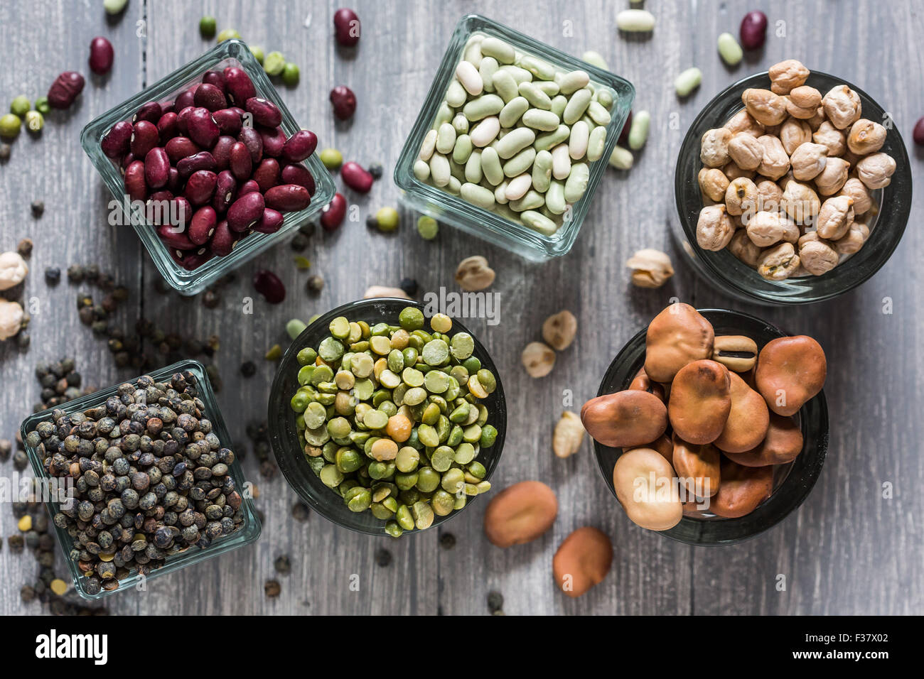 Dried pulses. Stock Photo